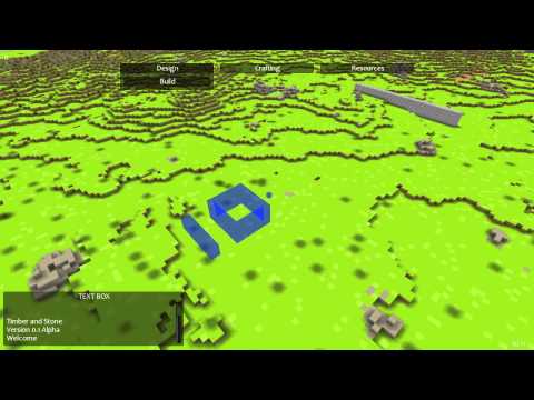 Timber and Stone Alpha video #3, New Building Layout functions.