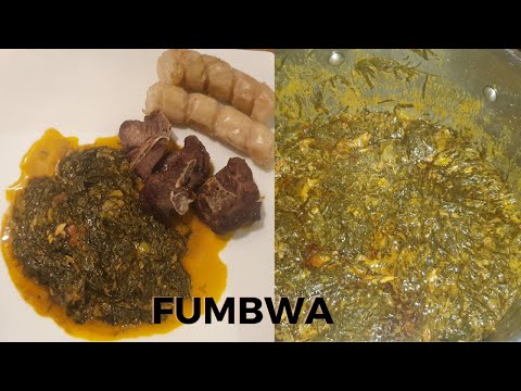HOW TO MAKE FUMBWA ( TASTE OF CONGO). RECETTE DE FUMBWA