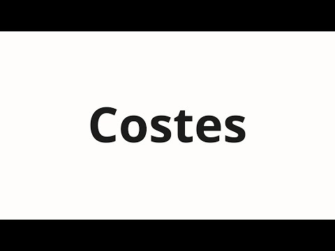 How to pronounce Costes