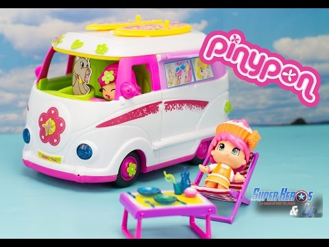 Pinypon Camping Car français Pinypon Camper Van RV Playset Jouet Toy Review Piny Video