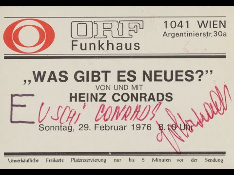 Was gab es Neues? Radiomanuskripte von Heinz Conrads 1948-1965