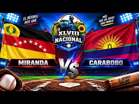 Miranda vs Carabobo ⚾ 2da parte | XLVIII Campeonato Nacional Sub-10 Béisbol