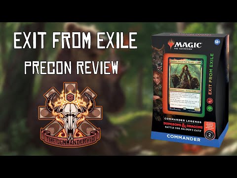 Exit from Exile  - EDH Precon review - Battle for Baldur's Gate