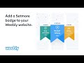 How to add a badge to your Weebly website | Setmore