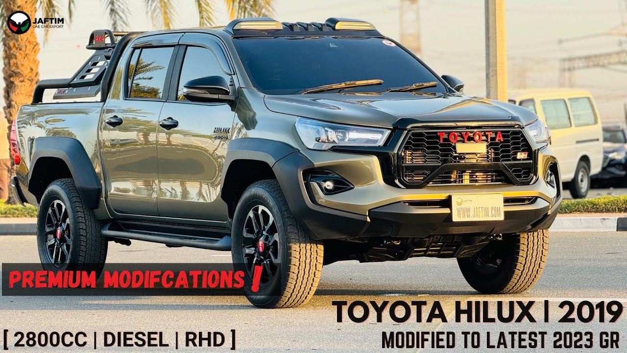 Toyota Hilux MODIFIED TO GR SPORTS 2023 | PREMIUM BODY KIT INSTALLED | AFTER MARKET SIDE FENDERS | SPORTS BAR video
