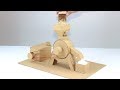 How To Make Mini Flour Mill Form Cardboard at Home! DIY Flour Machine