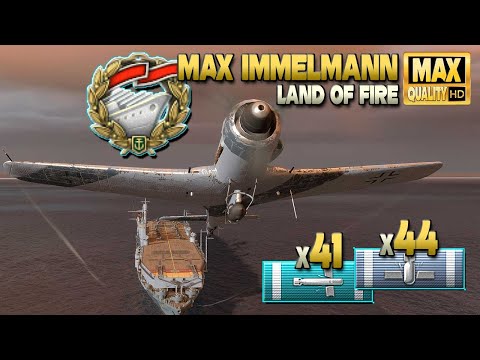 Aircraft Carrier Max Immelmann: Thriller on map Land of Fire - World of Warships