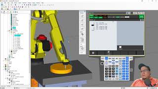 Tutorial de Fanuc Roboguide 3. Movimiento circular, subrutinas simples y ciclar programa.