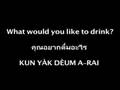 ”Partying Phrases” Thai-English translation video
