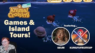 (VOD) Animal Crossing Summer Challenges w/ Seum & KungFuFruitCup (plus 3 island tours!)