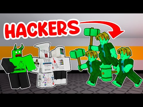 I PLAYED AGAINST A TEAM OF HACKERS IN ROBLOX FLEE THE FACILITY!