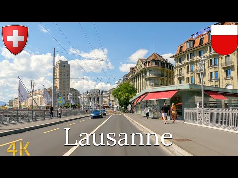 Driving Lausanne, Switzerland 🇨🇭 | 4K City Drive