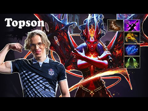 Topson - Queen of Pain Midlane | Dota 2 7.30e Gameplay