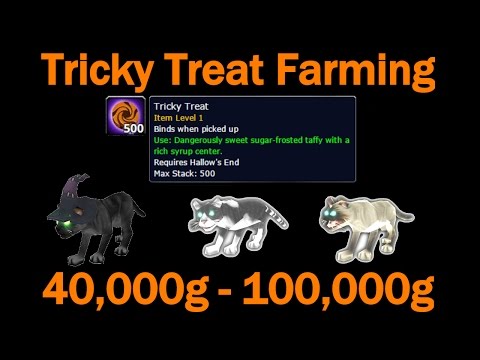 Tricky Treat Farming! 40,000g - 100,000g! 600+ Tricky Treats!