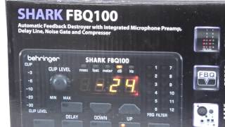 Video thumbnail for [Review]Behringer Shark Fbq100 High Performance Single Channel Feedback Destroyer With Integrated by Ryen Lee