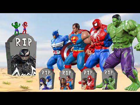 Rescue FAMILY SPIDERMAN VS Team HULK Family, VENOM : Who Is The King Of Super Heroes ? | FUNNY