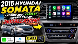 2015-2017 Hyundai Sonata Wireless Carplay Android Auto Reverse camera installation step by step 