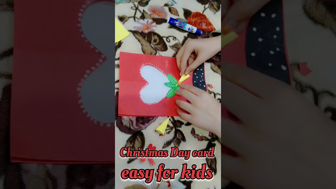 Easy to Make Christmas Greeting Card 🎄 | Very Easy | For Kids#shorts