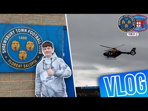 HELICOPTER DELIVERS MATCH BALL! 🚁 | Shrewsbury Vs Carlisle Vlog