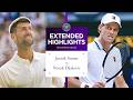 OUTSTANDING Sinner Shines Jannik Sinner Vs Novak Djokovic Extended Highlights Wimbledon 2026