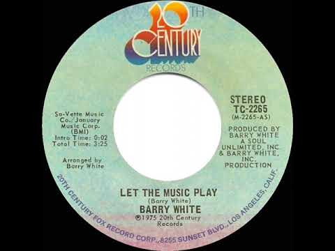 1976 HITS ARCHIVE: Let The Music Play - Barry White (stereo 45 single version)