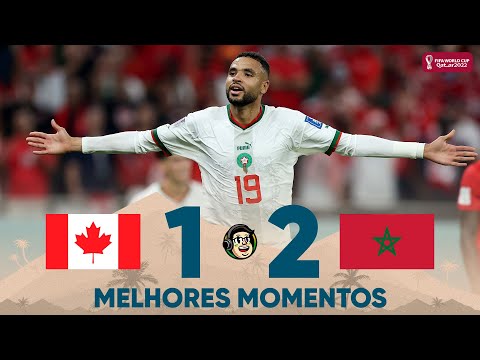 Gols e lances de Canadá x Marrocos