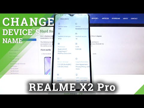 Open About Phone Section and Rename Device - REALME X2 Pro