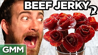 Flowers Made Out of Beef Jerky
