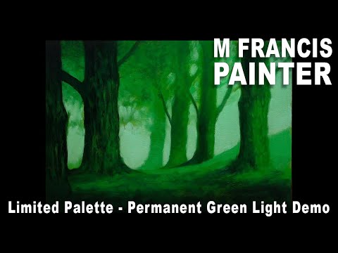Limited Palette Permanent Green Light Demonstration