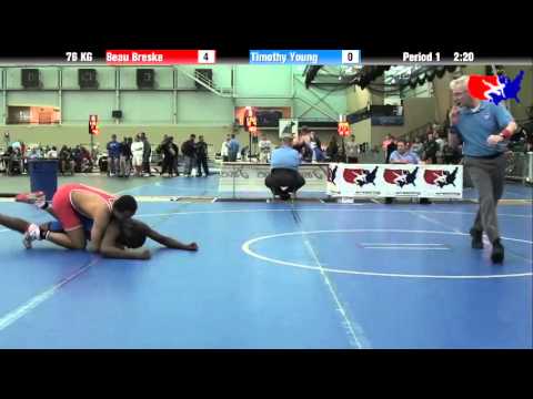 Beau Breske vs. Timothy Young at 2013 ASICS FILA Cadet Nationals - GR