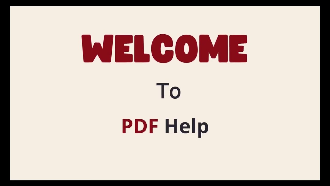 PDF Help | Best FREE PDF Tools