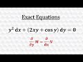 Exact Equations [ODE]
