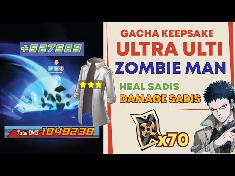 Gacha Keepsake Zombie Man! Heal Sadis Damage Sadis!  |  One Punch Man The Strongest