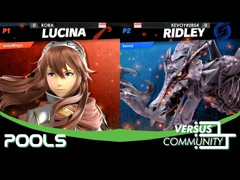SSBU Pools - Kora (Lucina) vs. kevoy#2854 (Ridley) - VSCommunity Weekly 14/08/19