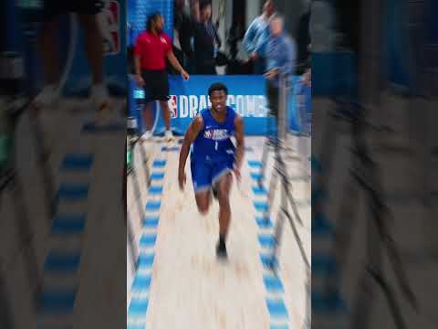 VJ Edgecombe FLYING at the NBA Combine 🏎️