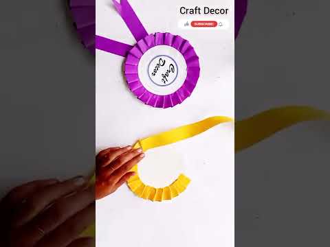 How to make paper badges | Award Ribbon ideas| Easy and beautiful Paper badges | Craft work