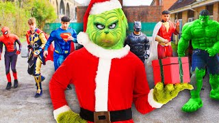 The Grinch VS Superheroes - Squid Game!