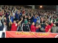 Беларусь - Украина: болельщики поют песню "Воины света" 