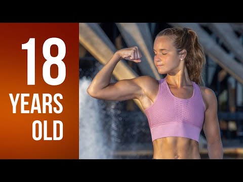 18 years old muscle girl Sarah