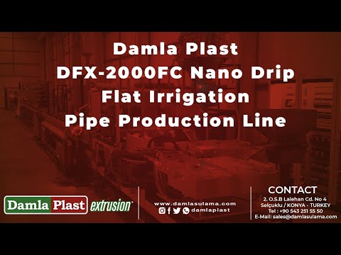 , title : 'Damla Plast DFX 2000FC Nano Drip Flat Irrigation Pipe  Production Line'