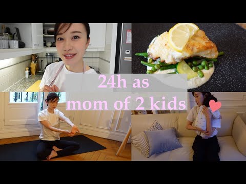 【Mom in Paris】24 hours with 2 kids｜French Bistro Dinner Recipes｜Balancing between kids & work
