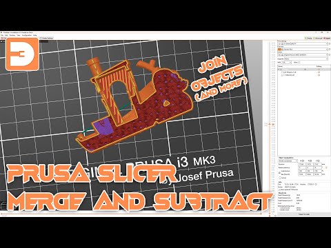 Edit objects in Prusa Slicer using Merge