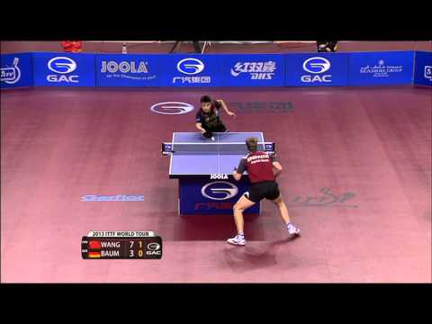 2013 Qatar Open MS-QF: Wang Hao - Patrick Baum (full match|short form) HQ