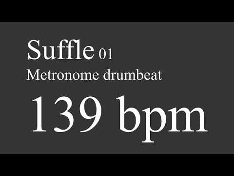 139 bpm suffle drumbeat metronome 01