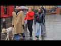 LONDON WALKING TOUR RAINY WALK ALONG SOUTHBANK 4K
