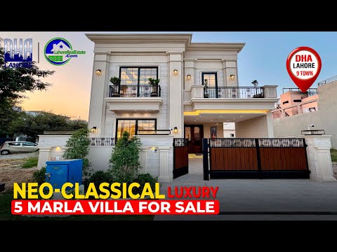 Neo-Classical Designer 5 Marla House for Sale in DHA 9 Town A Block – Prime Location!