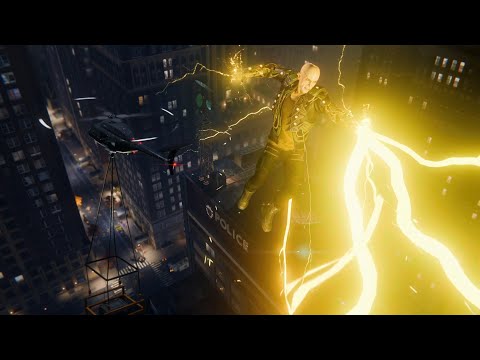 Marvel's Spider-Man Remastered - Rhino & Electro Terrorize The City (PS5) 4K HDR 60fps