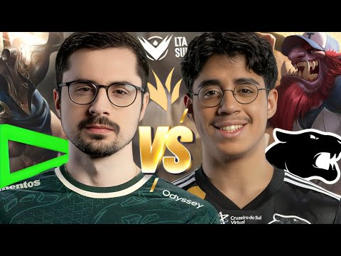 LOUD Shini de Pantheon JG vs FURIA Tatu de Trundle JG na Soloq do Challenger BR