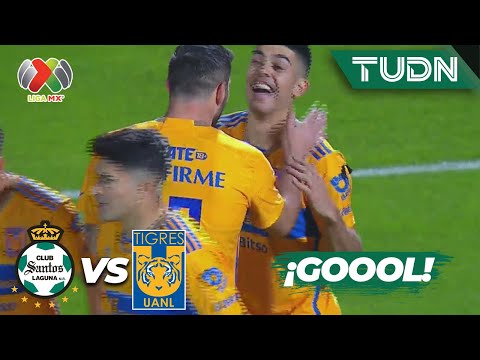 DOUBLE! Brunetta scores Tigres' second | Santos 0-2 Tigres | CL2024 - Liga MX J6 | TUDN