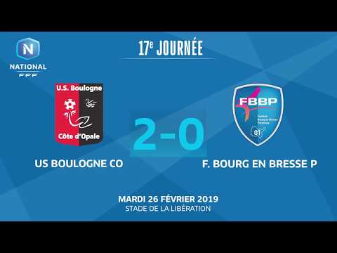 J17 (reporté) : US Boulogne CO - Bourg en Bresse P. (2-0), le résumé I National FFF 2018-2019